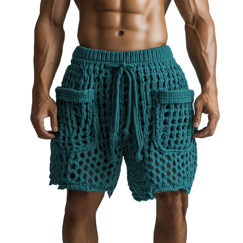 Men's Summer Fashionable and Comfortable Woven Beach Shorts MTA1849D9P sold by Manly