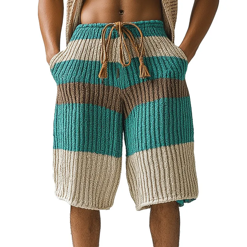 Men's Summer Fashionable and Comfortable Woven Beach Shorts MTA1881D4P sold by Manly