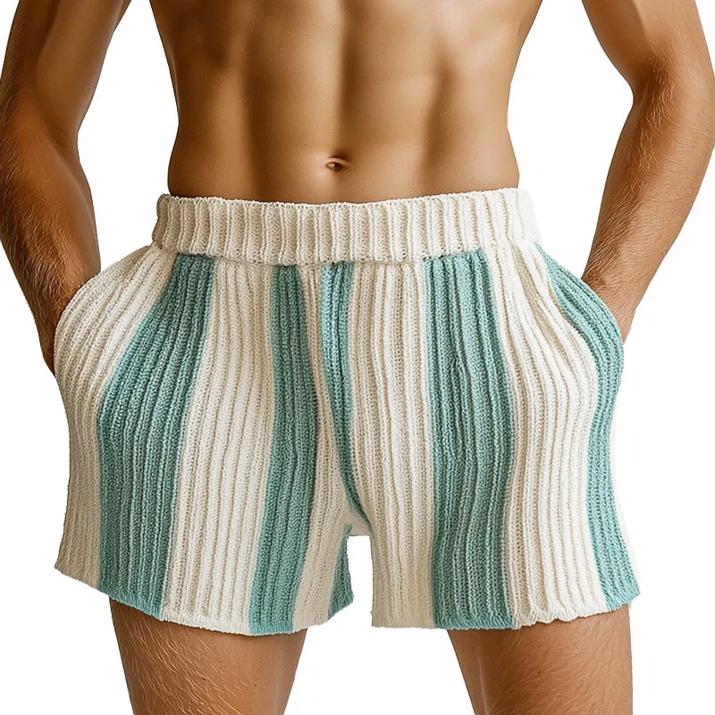 Men's Summer Fashion Comfortable Vertical Striped Woven Beach Shorts MTA1803D4P sold by Manly