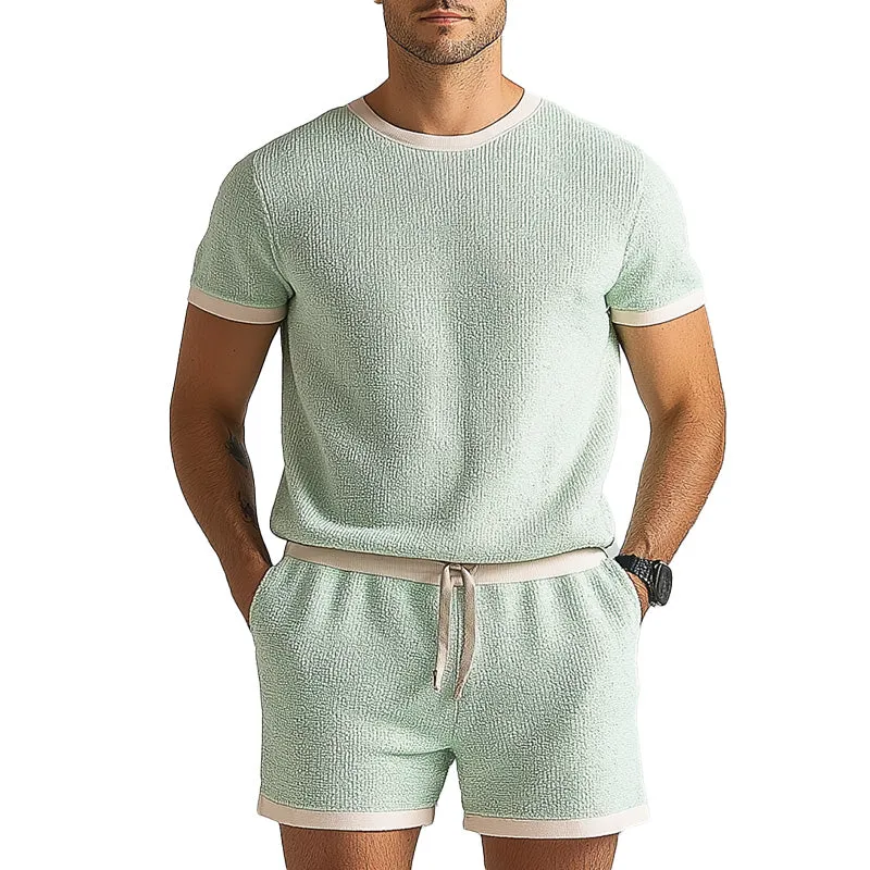 Men's Summer Fashion Comfortable Thin Woven Set MTA1800D5P sold by Manly