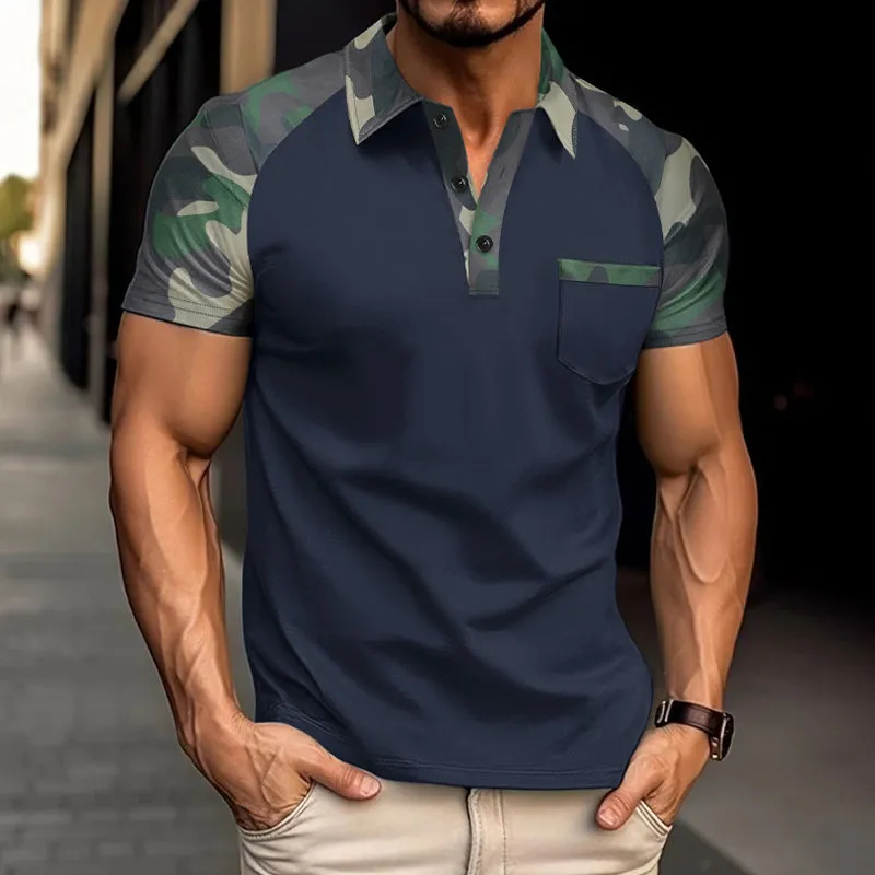 Men's Camouflage Short Sleeve POLO Shirt MTA1716D3X sold by Manly product image thumbnail 2