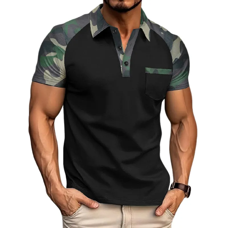 Men's Camouflage Short Sleeve POLO Shirt MTA1716D3X sold by Manly