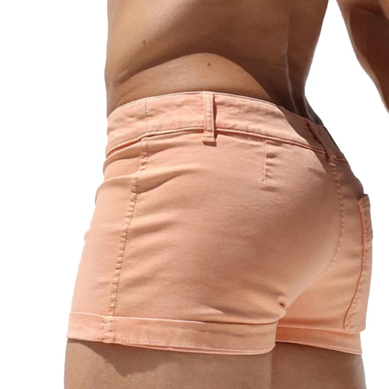 Men's Summer Basic Solid Color Slim-fit Shorts MTA1776D0U sold by Manly product image thumbnail 3