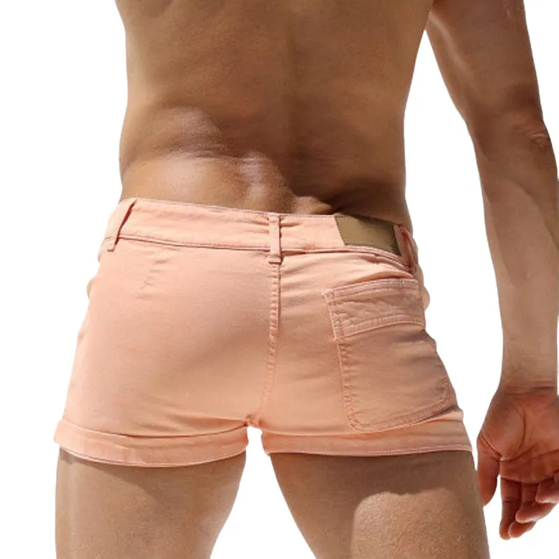 Men's Summer Basic Solid Color Slim-fit Shorts MTA1776D0U sold by Manly product image thumbnail 2