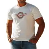 Men's Summer Fashion Casual Slim Cotton Blended Printed Short Sleeve T-Shirt MTA1816D1K sold by Manly
