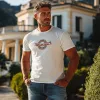Men's Summer Fashion Casual Slim Cotton Blended Printed Short Sleeve T-Shirt MTA1816D1K sold by Manly