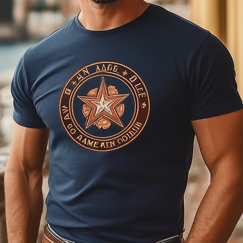 Men's Summer Fashion Casual Cotton Blended Slim Fit Printed Short Sleeve T-Shirt MTA1873D4K sold by Manly product image thumbnail 4