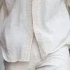 Men's Summer Fashion Retro Embroidered Lace Splicing Short Sleeve Shirt MTA1827D3P sold by Manly