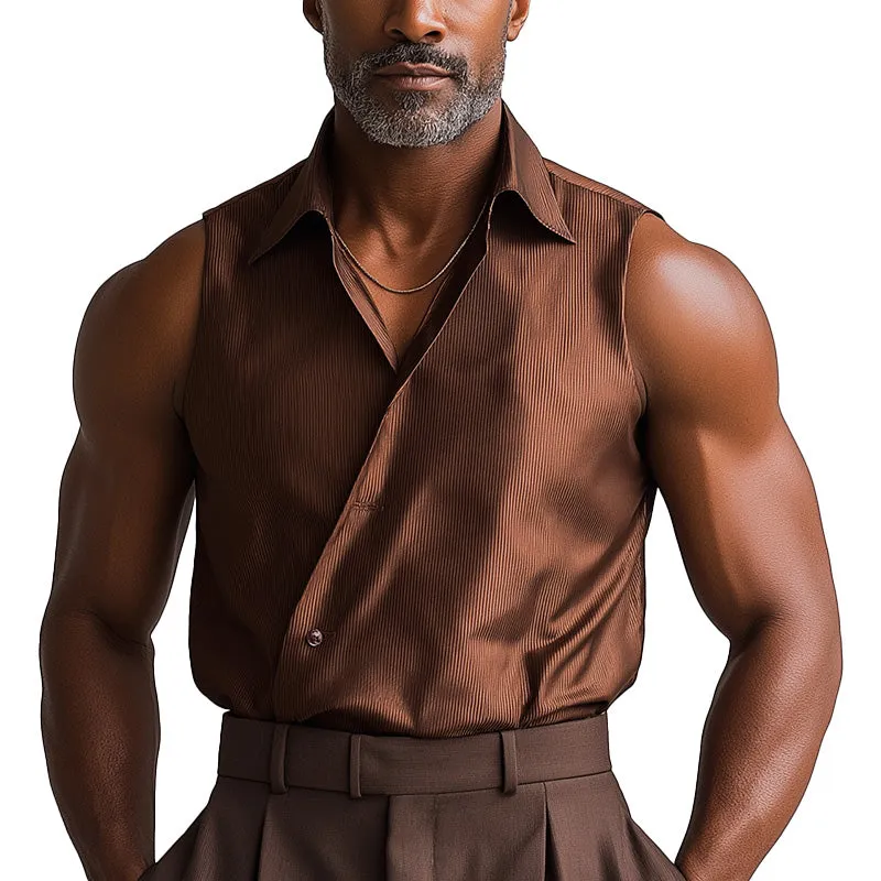 Men's Summer Fashion Classic Retro Silk Tank Top MTA1898D2P sold by Manly