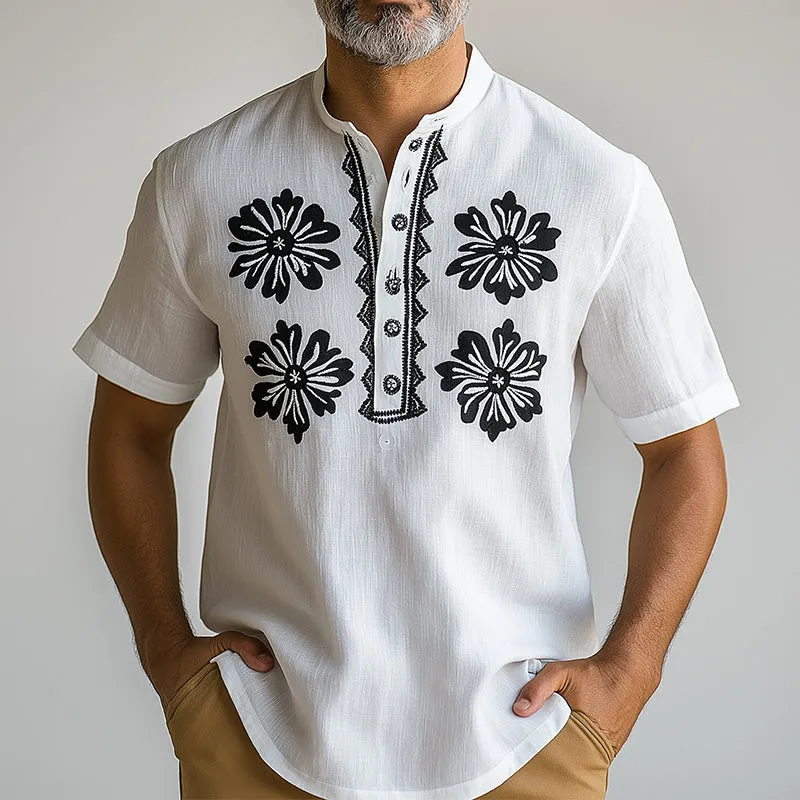 Men's Summer Fashion Comfortable Printed Short Sleeve T-shirt MTA1879D9P sold by Manly product image thumbnail 2