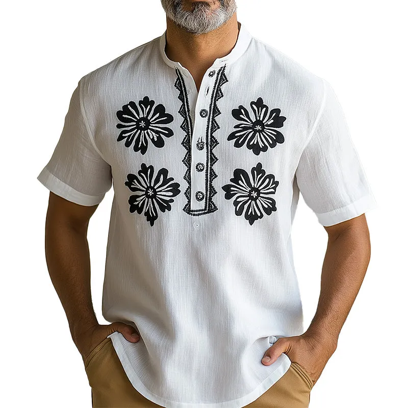 Men's Summer Fashion Comfortable Printed Short Sleeve T-shirt MTA1879D9P sold by Manly