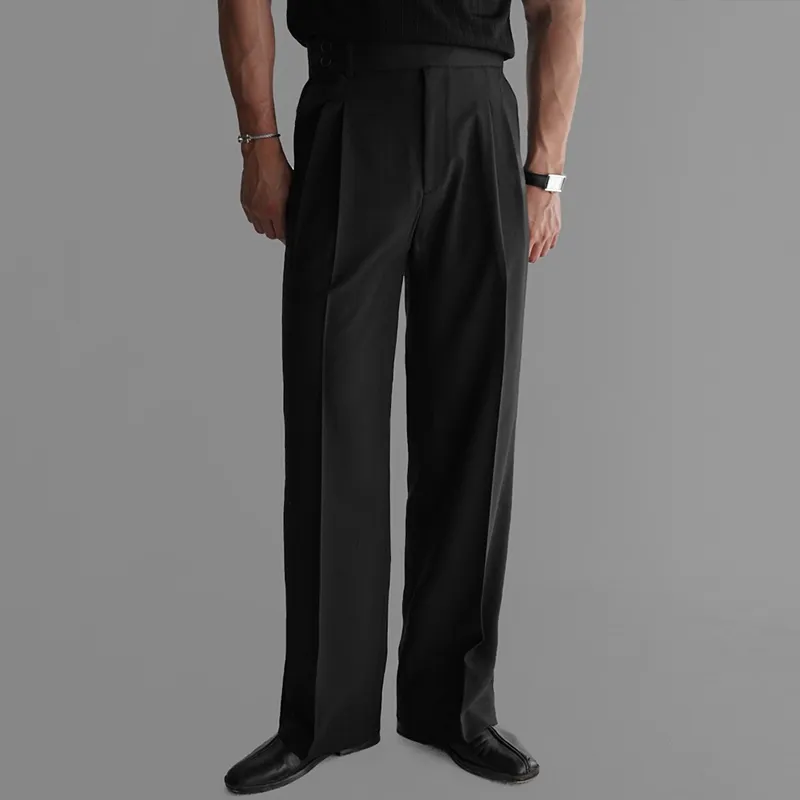 Men's Solid Color Straight Suit Pants MTA1741D0Z sold by Manly product image thumbnail 4