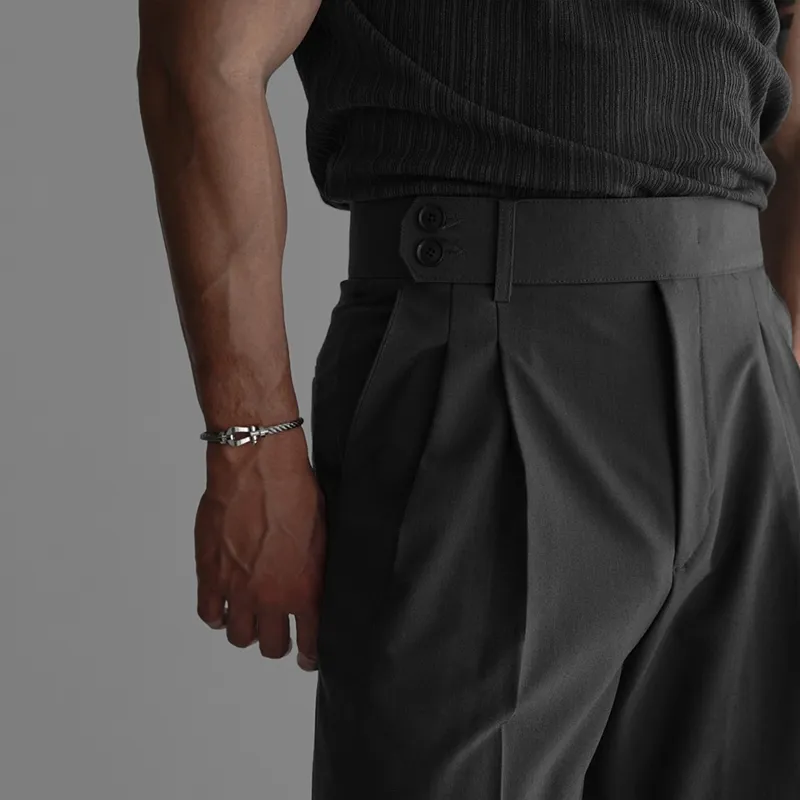 Men's Solid Color Straight Suit Pants MTA1741D0Z sold by Manly product image thumbnail 3