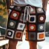 Men's Summer Fashion Jacquard Knitted Shorts MTA1705D7U sold by Manly
