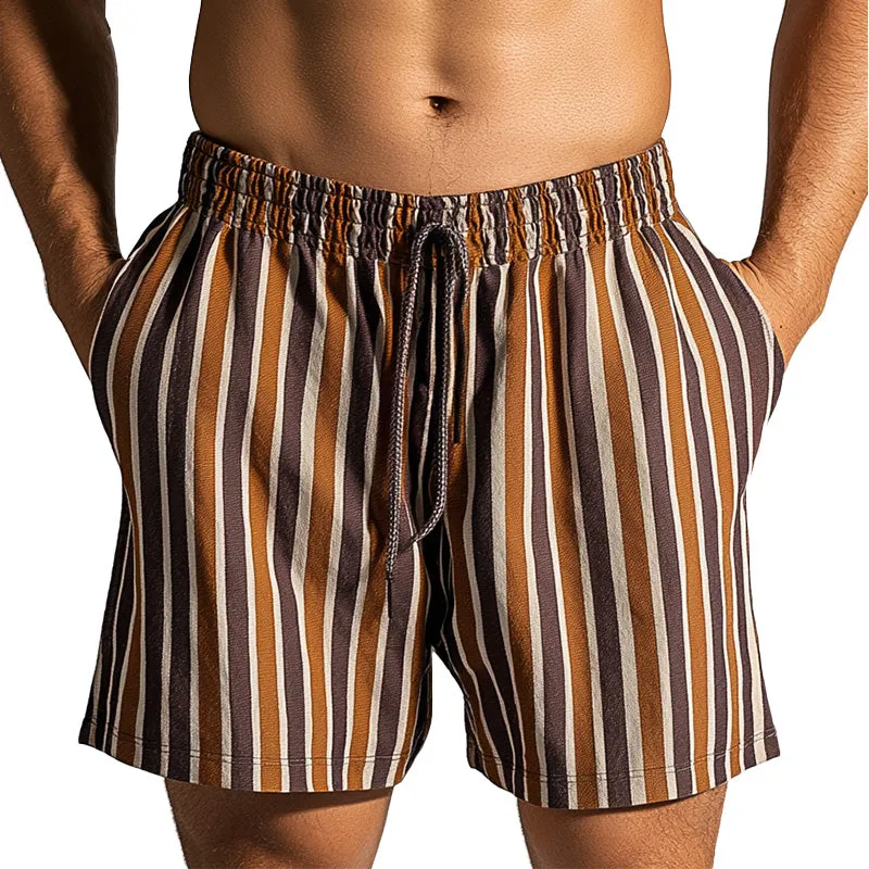 Men's Summer Fashion Cotton and Linen Printed Casual Sports Shorts MTA1773D1P sold by Manly