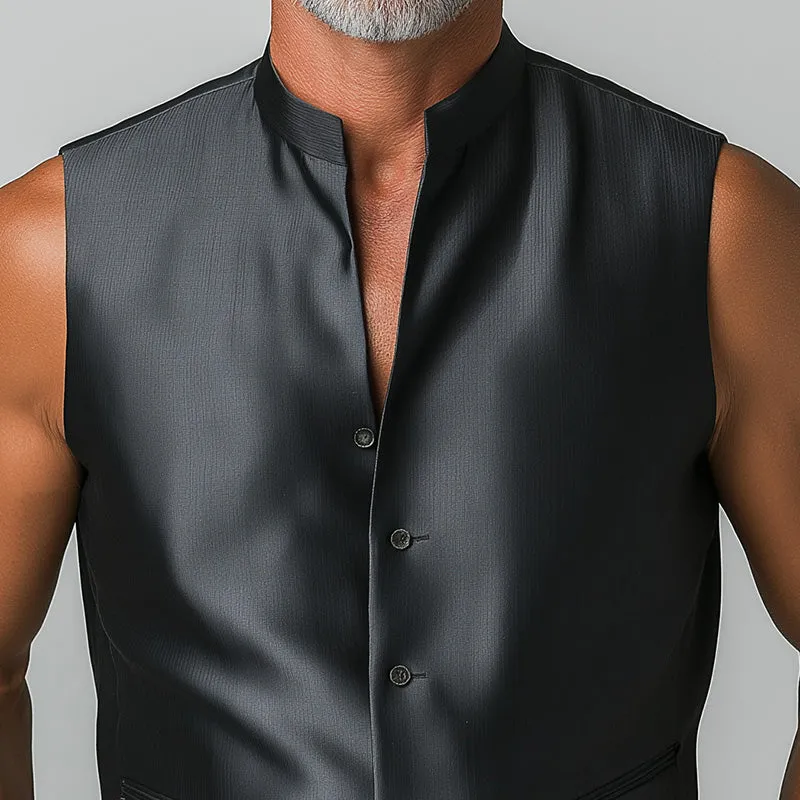 Men's Summer Fashion Elegant Solid Color Comfortable Tank Top MTA2102D9P sold by Manly product image thumbnail 3