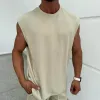 Men's Solid Color Round Neck Sleeveless Tank Top MTA2147D0Z sold by Manly