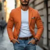 Men's Casual Breathable Cotton Notched Lapel Single Breasted Slim Fit Blazer MTA2317D1M sold by Manly