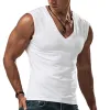 Men's Summer Simple Cotton Breathable Comfortable V-Neck Tank Top MTA2335D3P sold by Manly