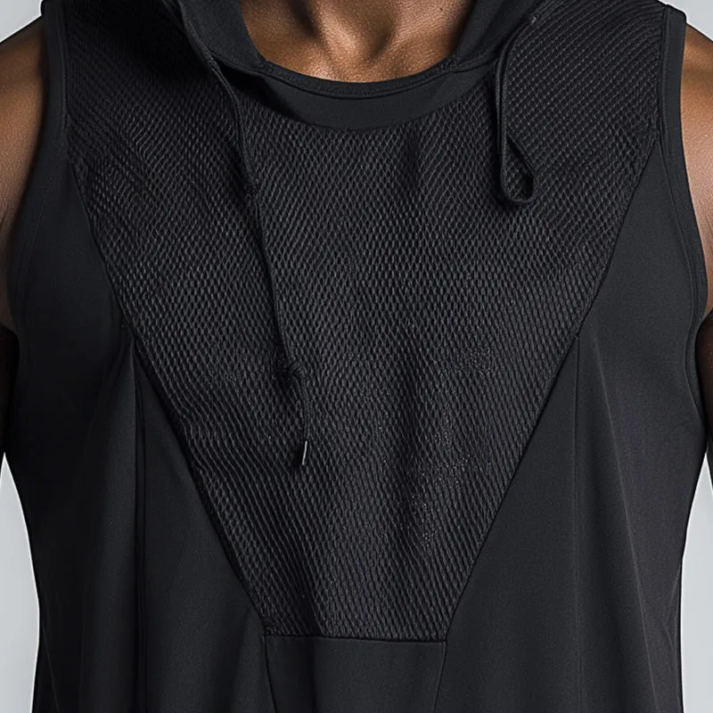 Men's Summer Mesh Splicing Breathable Sweat-Wicking Sports Tank Top MTA2302D3P sold by Manly product image thumbnail 3