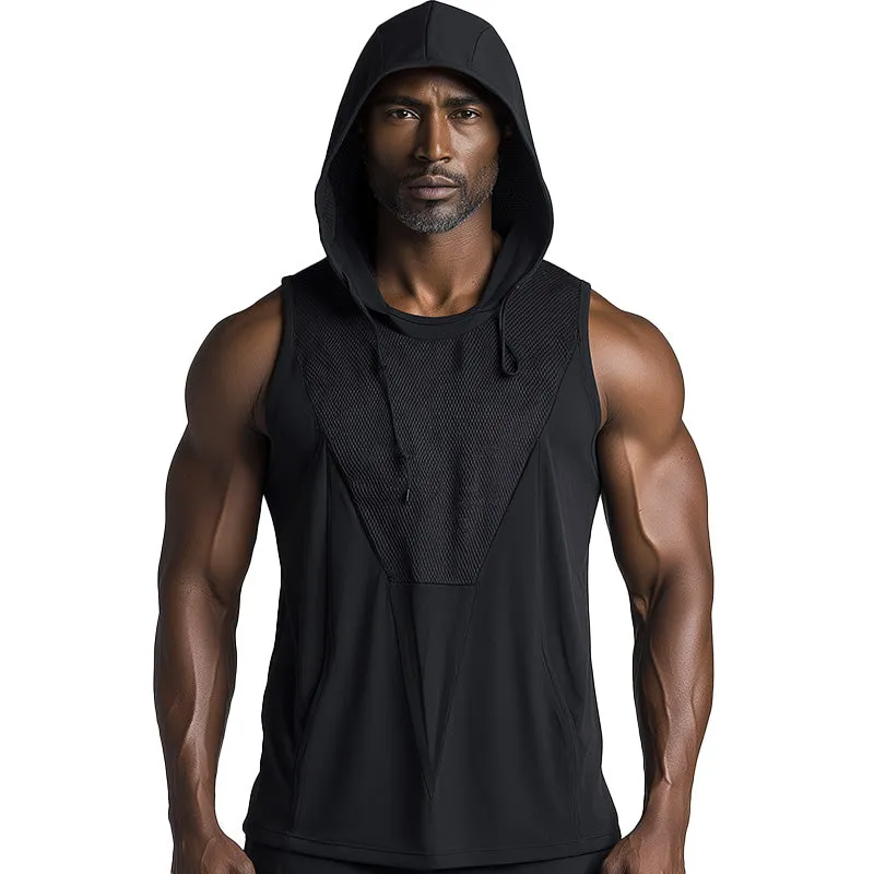 Men's Summer Mesh Splicing Breathable Sweat-Wicking Sports Tank Top MTA2302D3P sold by Manly