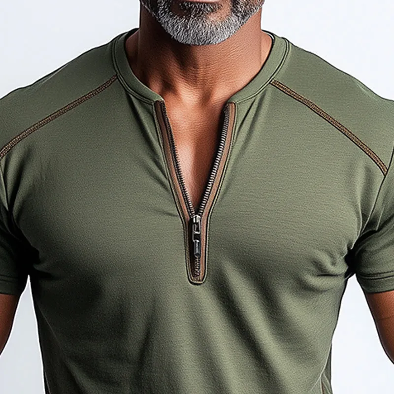 Men's Summer Slim Fit Moisture Wicking Short Sleeve Sports Polo Shirt MTA2357D1P sold by Manly product image thumbnail 3