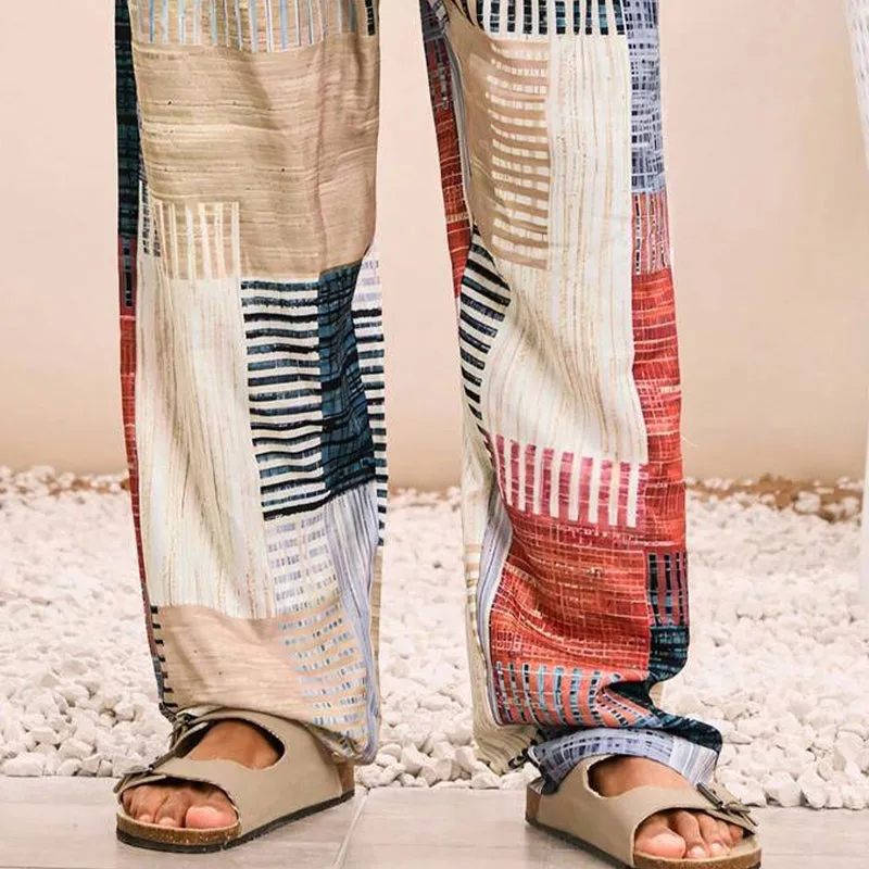 Men's Printed Resort Elastic Casual Pants MTA2370D3X sold by Manly product image thumbnail 3