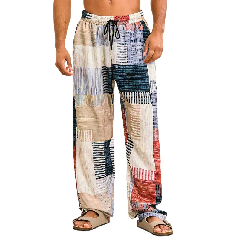 Men's Printed Resort Elastic Casual Pants MTA2370D3X sold by Manly