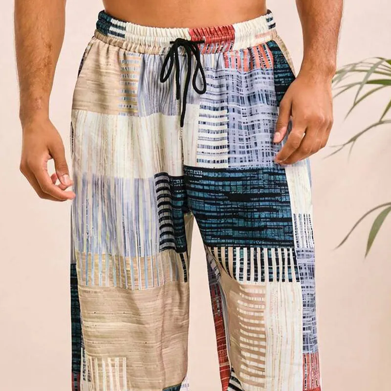 Men's Printed Resort Elastic Casual Pants MTA2370D3X sold by Manly product image thumbnail 2