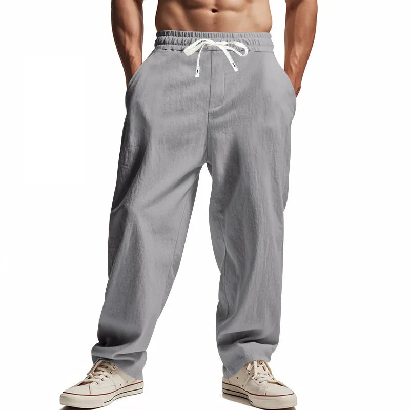 Men's Summer Loose Solid Color Casual Pants MTA2100D5X sold by Manly product image thumbnail 2