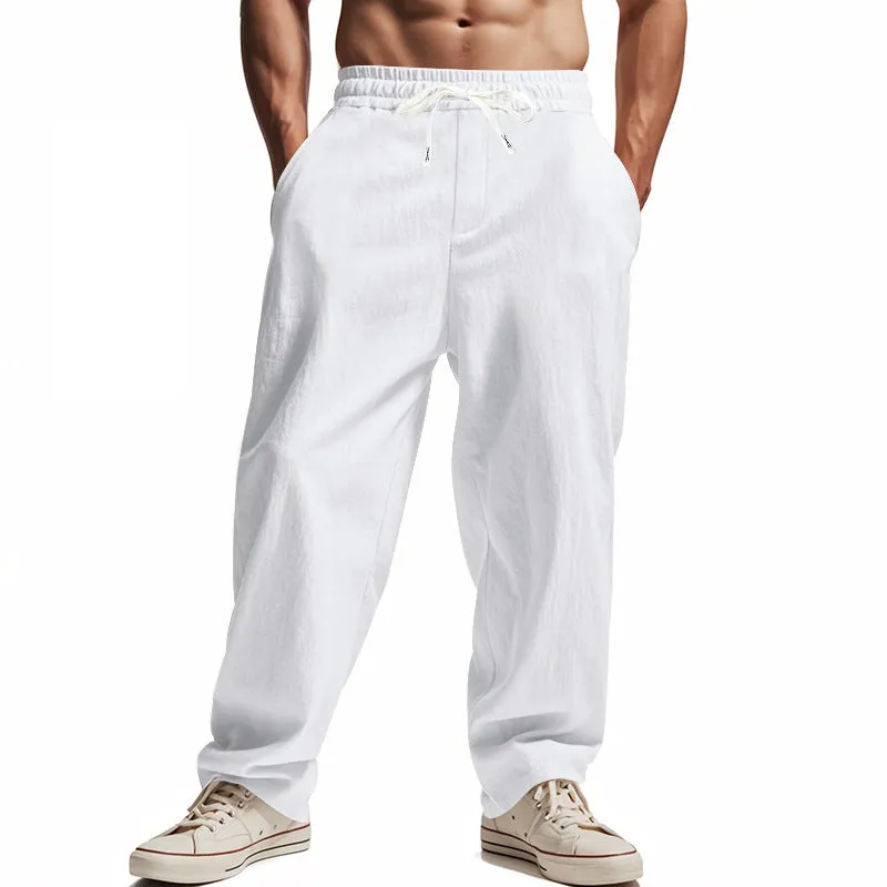Men's Summer Loose Solid Color Casual Pants MTA2100D5X sold by Manly product image thumbnail 4