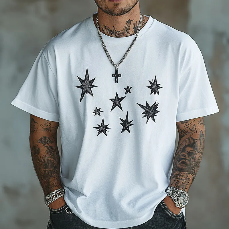 Men's Summer Loose Breathable Printed Short Sleeve T-shirt MTA2353D9P sold by Manly product image thumbnail 2