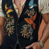 Men's Vintage Bird Embroidered V-Neck Vest MTA2298D5X sold by Manly