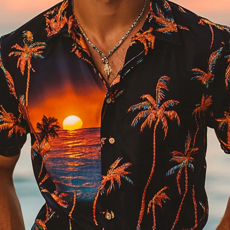 Men's Palm Vacation Print Short Sleeve Shirt MTA2292D0X sold by Manly product image thumbnail 3