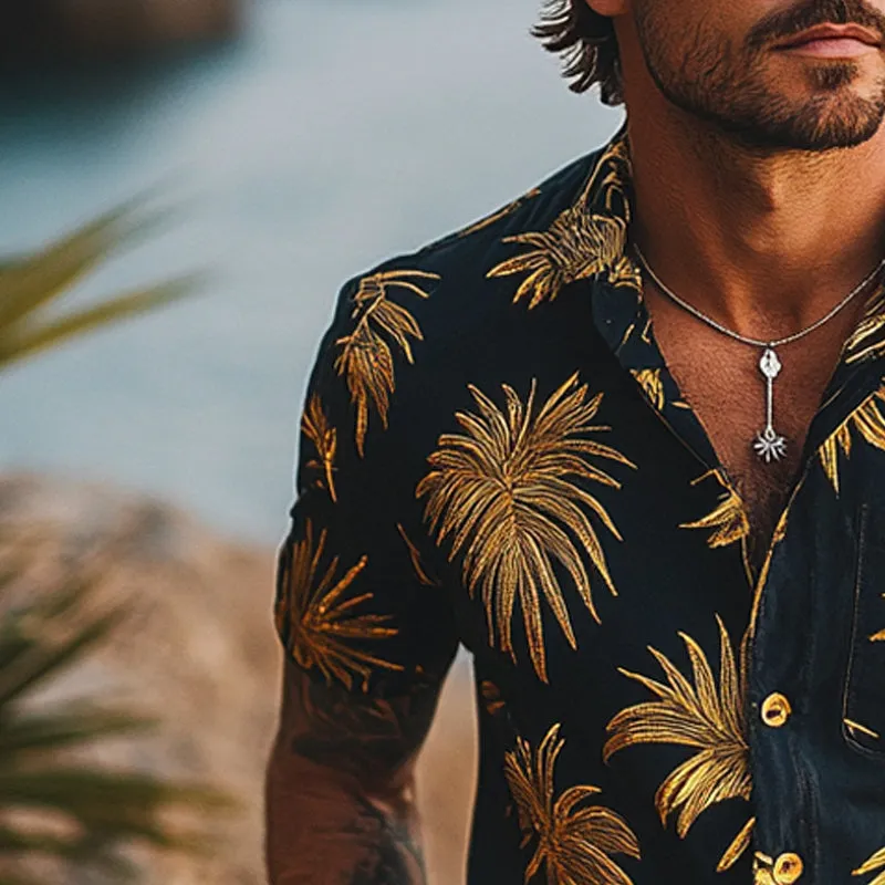 Men's Printed Casual Short Sleeve Shirt MTA2254D1X sold by Manly product image thumbnail 3