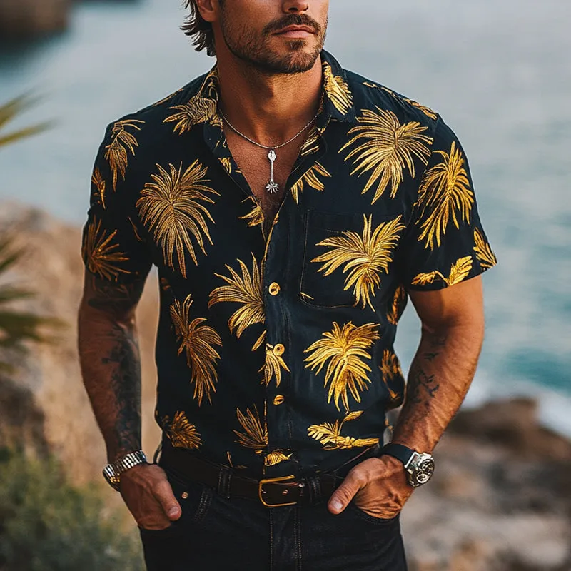 Men's Printed Casual Short Sleeve Shirt MTA2254D1X sold by Manly product image thumbnail 2