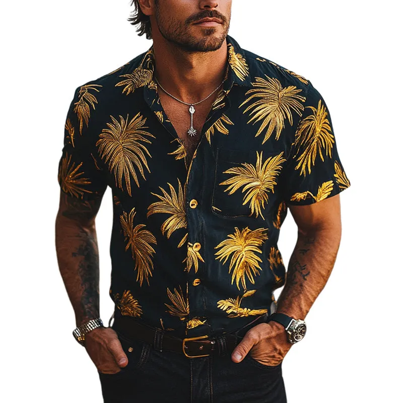 Men's Printed Casual Short Sleeve Shirt MTA2254D1X sold by Manly