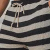 Men's Summer Striped Hollow Breathable Comfortable Knitted Shorts MTA2217D0P sold by Manly