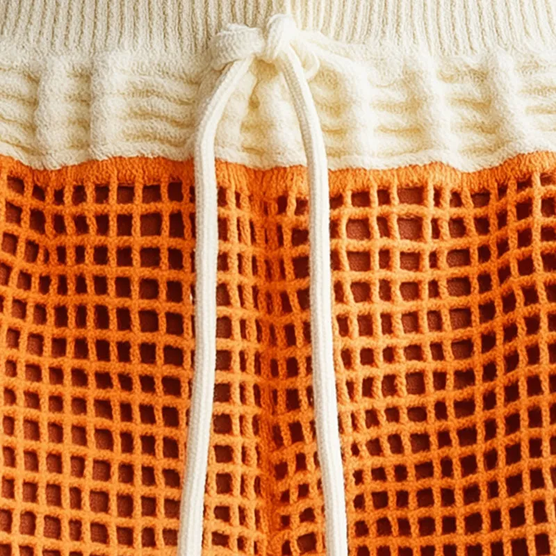 Men's Summer Fashion Hollow Breathable Knitted Shorts MTA2145D1P sold by Manly product image thumbnail 3