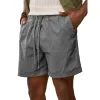 Men's Casual Cotton Blend Elastic Waist Drawstring Loose Shorts MTA1729D3M sold by Manly