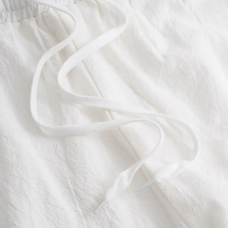 Men's Casual Breathable Cotton Linen Elastic Waist Holiday Tapered Pants MTA2347D6M sold by Manly product image thumbnail 4