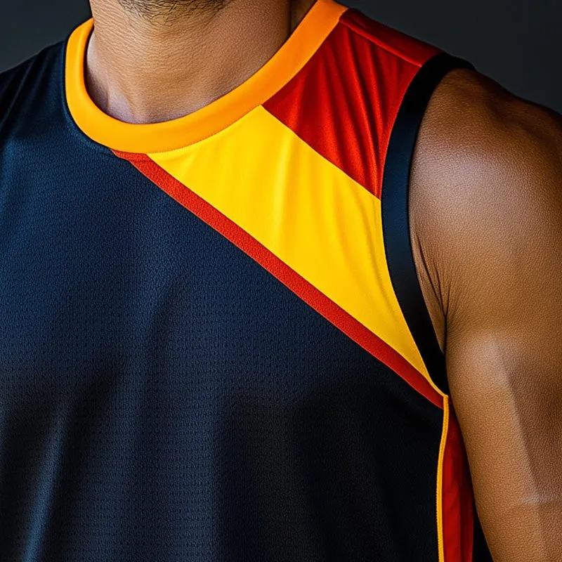 Men's Summer Fashion Printed Moisture Wicking Sports Tank Top MTA2577D9P sold by Manly product image thumbnail 3