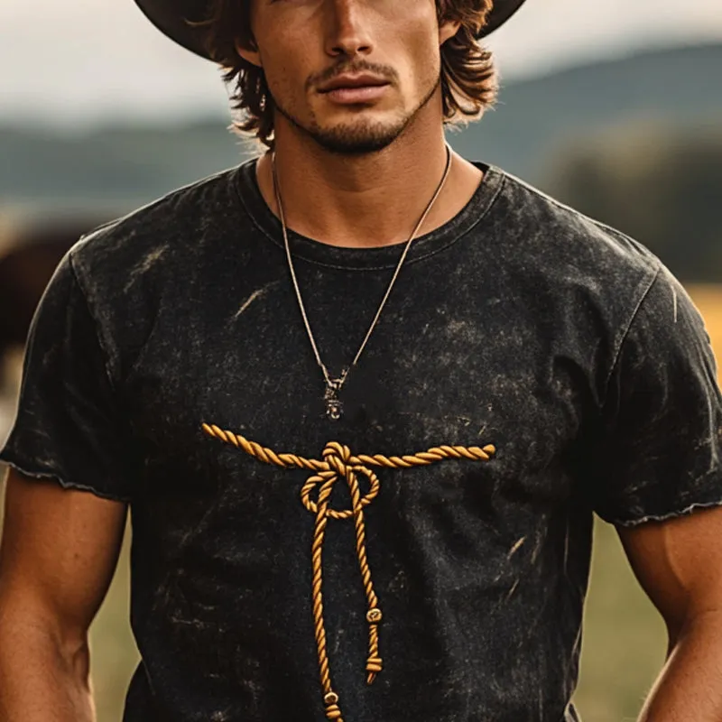 Men's Casual Printed Round Neck Short Sleeve T-Shirt MTA2801D1X sold by Manly product image thumbnail 3