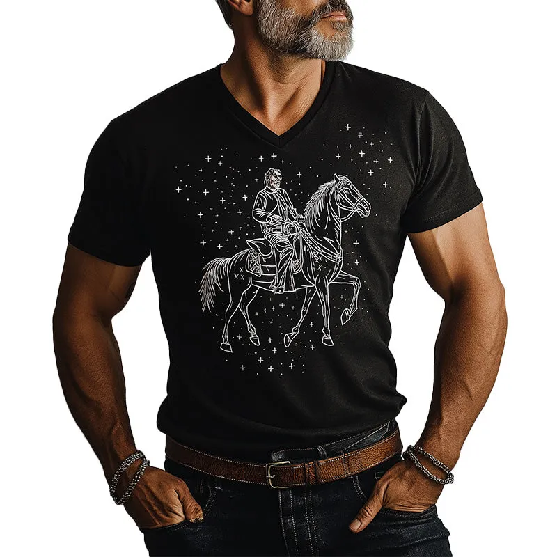 Men's Summer Western Cowboy Style Printed Blended Short-Sleeved T-Shirt MTA2817D3P sold by Manly