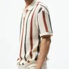Men's Casual Striped Pullover Knitted Short Sleeve POLO Shirt MTA2789D1X sold by Manly