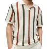 Men's Casual Striped Pullover Knitted Short Sleeve POLO Shirt MTA2789D1X sold by Manly