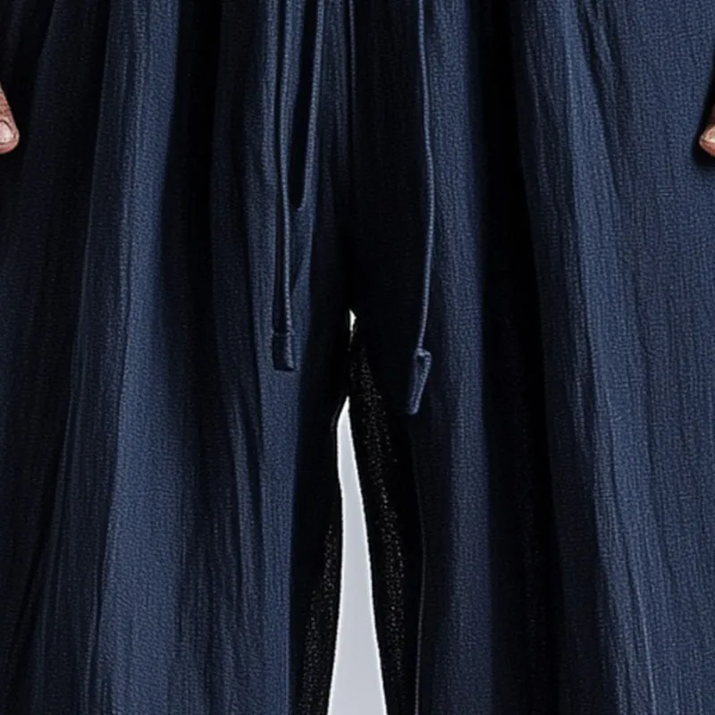 Men's Summer Loose Comfort Linen Blended Casual Pants MTA2774D3P sold by Manly product image thumbnail 3