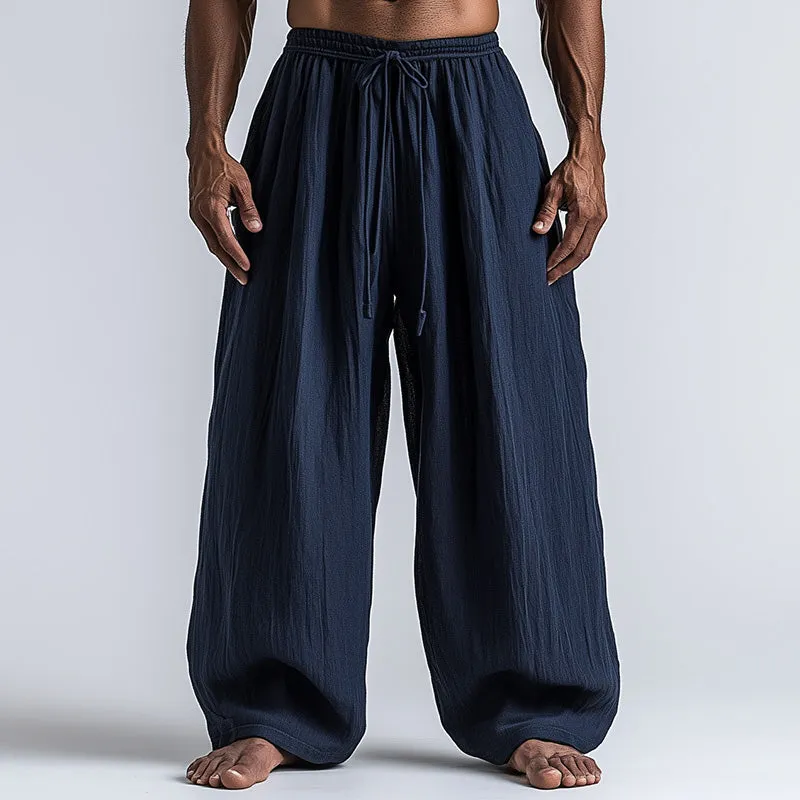 Men's Summer Loose Comfort Linen Blended Casual Pants MTA2774D3P sold by Manly product image thumbnail 2