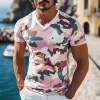 Men's Summer Fashion Casual Cotton Blended Camouflage Print Slim Fit Short Sleeve T-Shirt MTA2750D3K sold by Manly