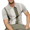 Men's Summer Fashion Thin Loose Knitted Polo Shirt MTA2550D5P sold by Manly